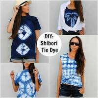 4 Techniques to Shibori Tie Dye Your T-Shirt Image